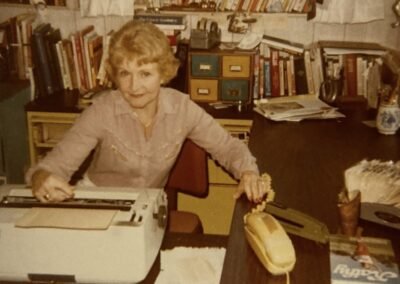 Marjorie Holmes in her office